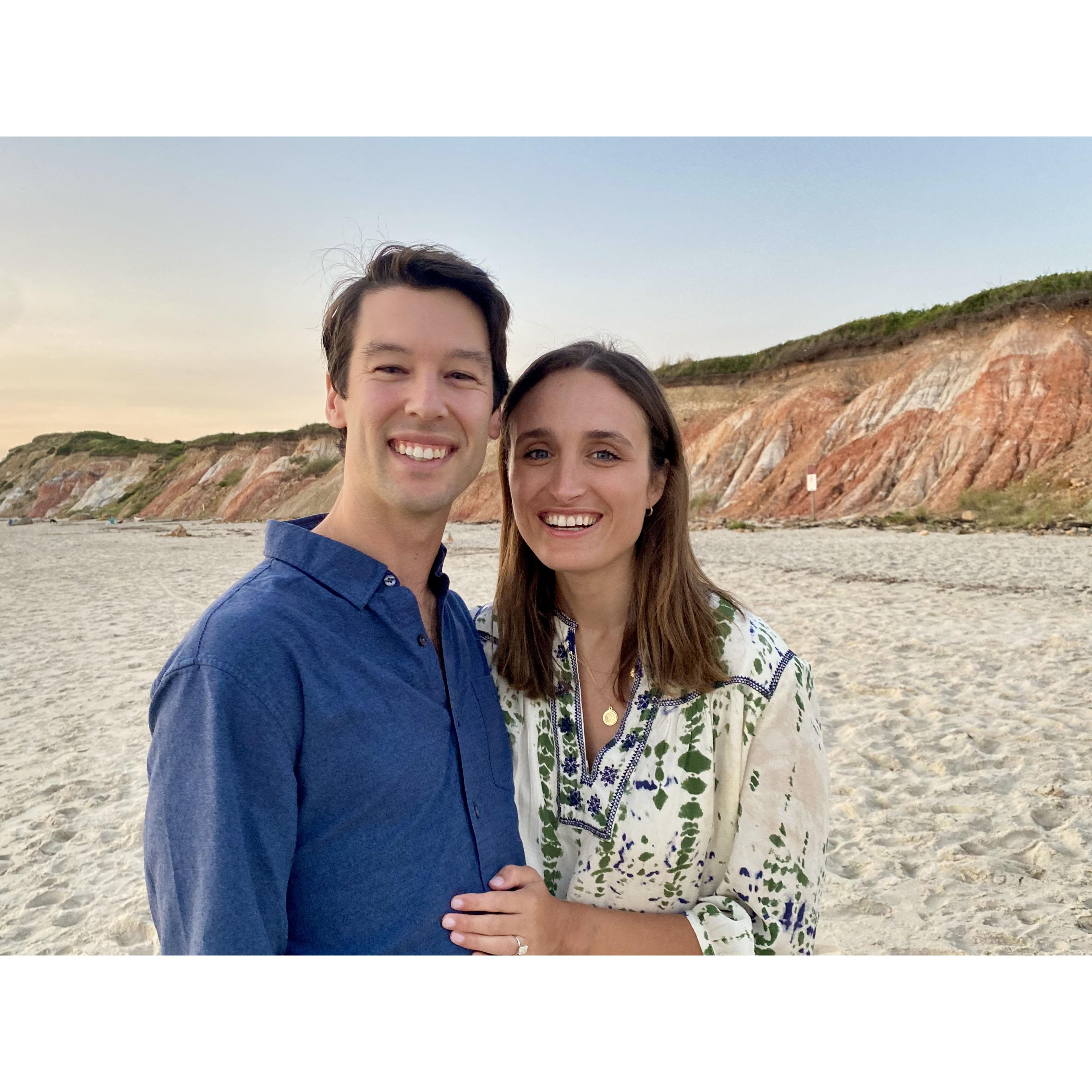 Right after we got engaged in Martha's Vineyard! Labor Day Weekend, 2023.