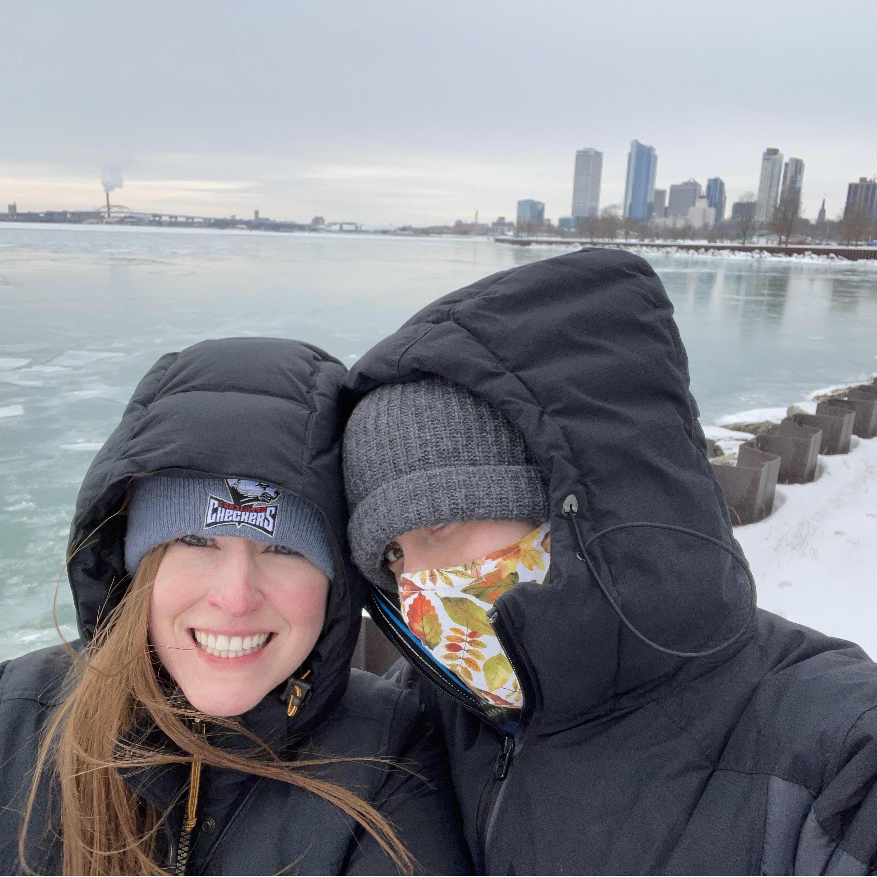 February 2022: Celebrating one year pre-wedding with a weekend in Milwaukee!