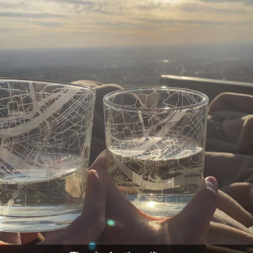 Sunset Wine overlooking El Paso from the Franklin Mountains