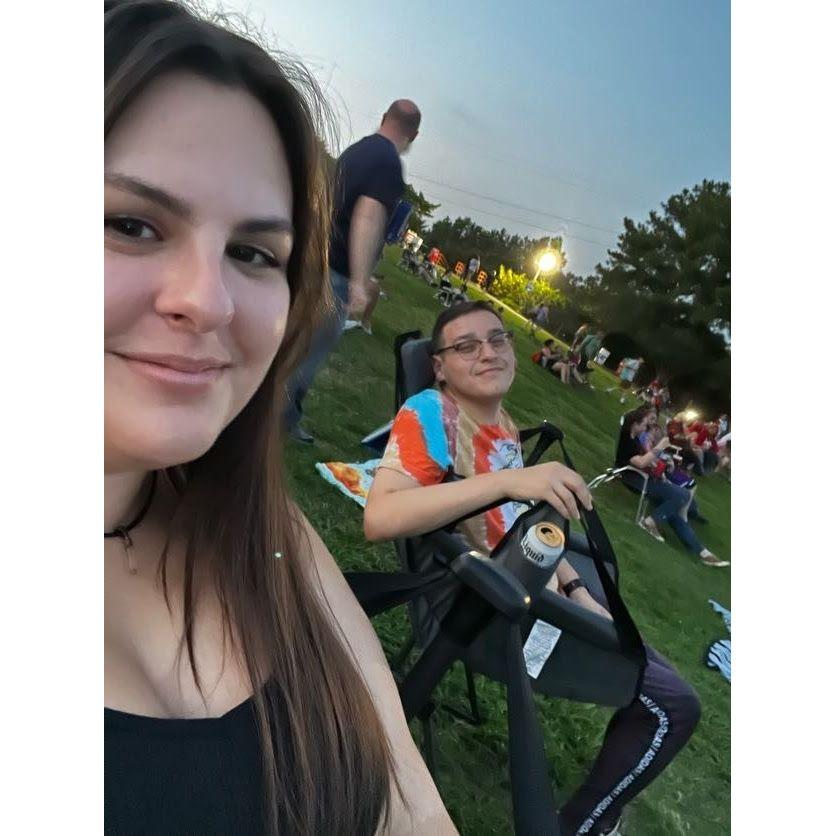 Doing what we do best...enjoying live music.