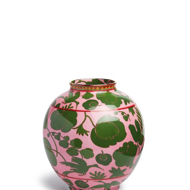 Bubble VaseWildbird Rosa/Verde in Porcelain
