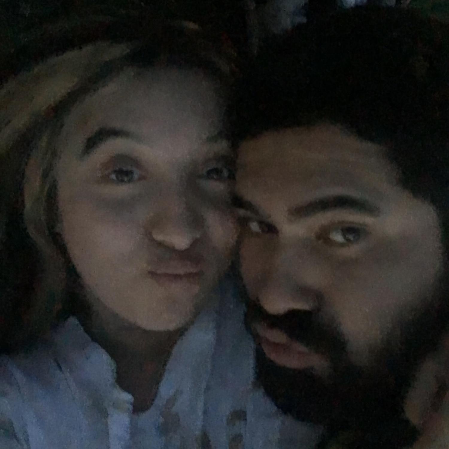 our first photo together while we were in the talking stage :)