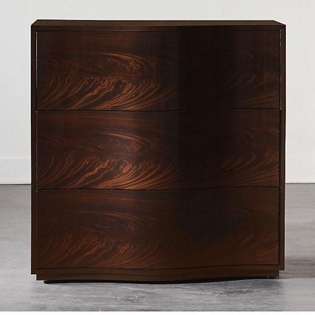 Tide 3 Drawer Crotch Mahogany Chest