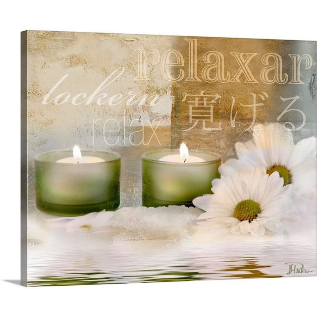 Relaxation I Canvas Wall Art Print, Health and Wellness Artwork