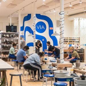 Pottery Class gift card at ViaClay