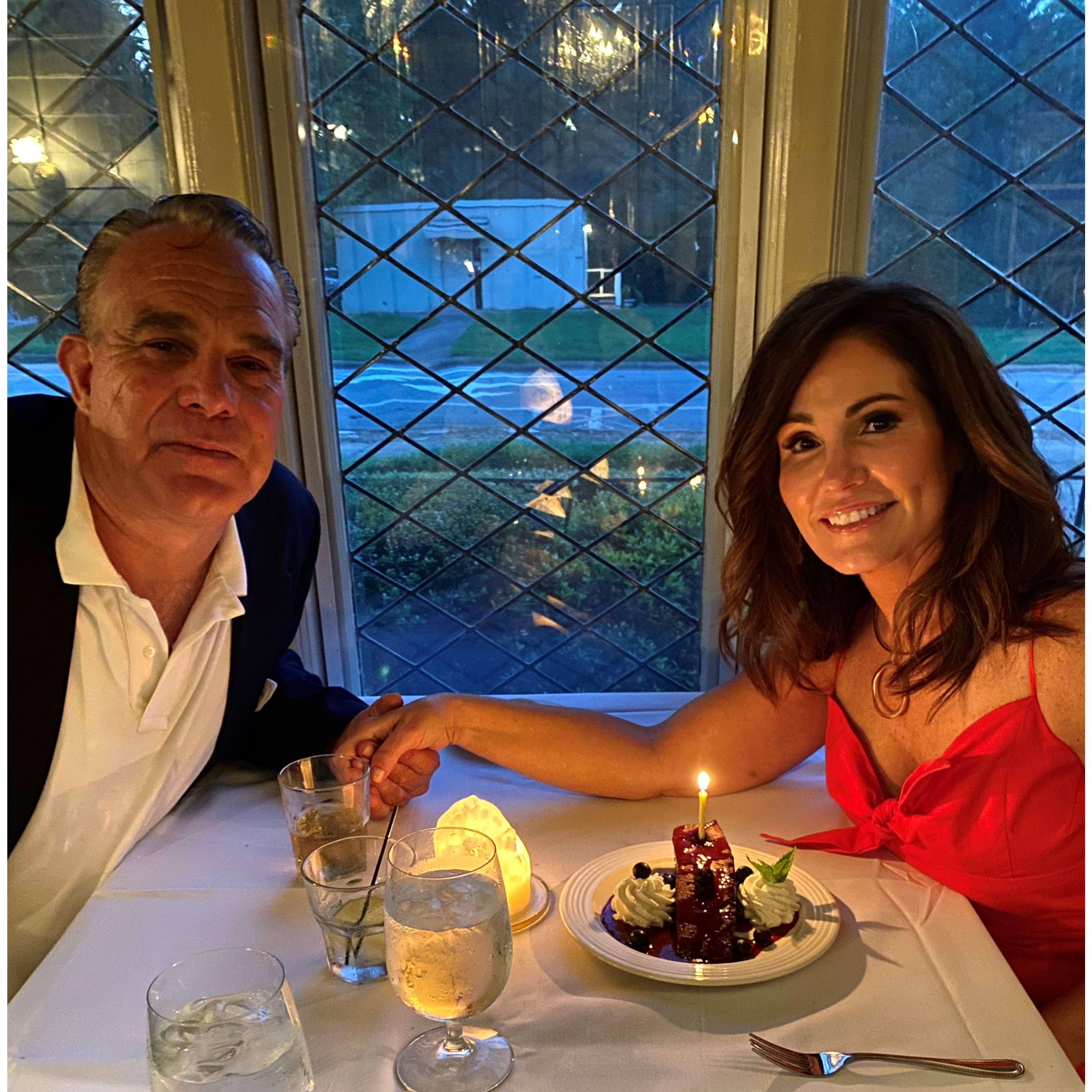 First time celebrating Renee's birthday at Vintage House. Has become an annual tradition.