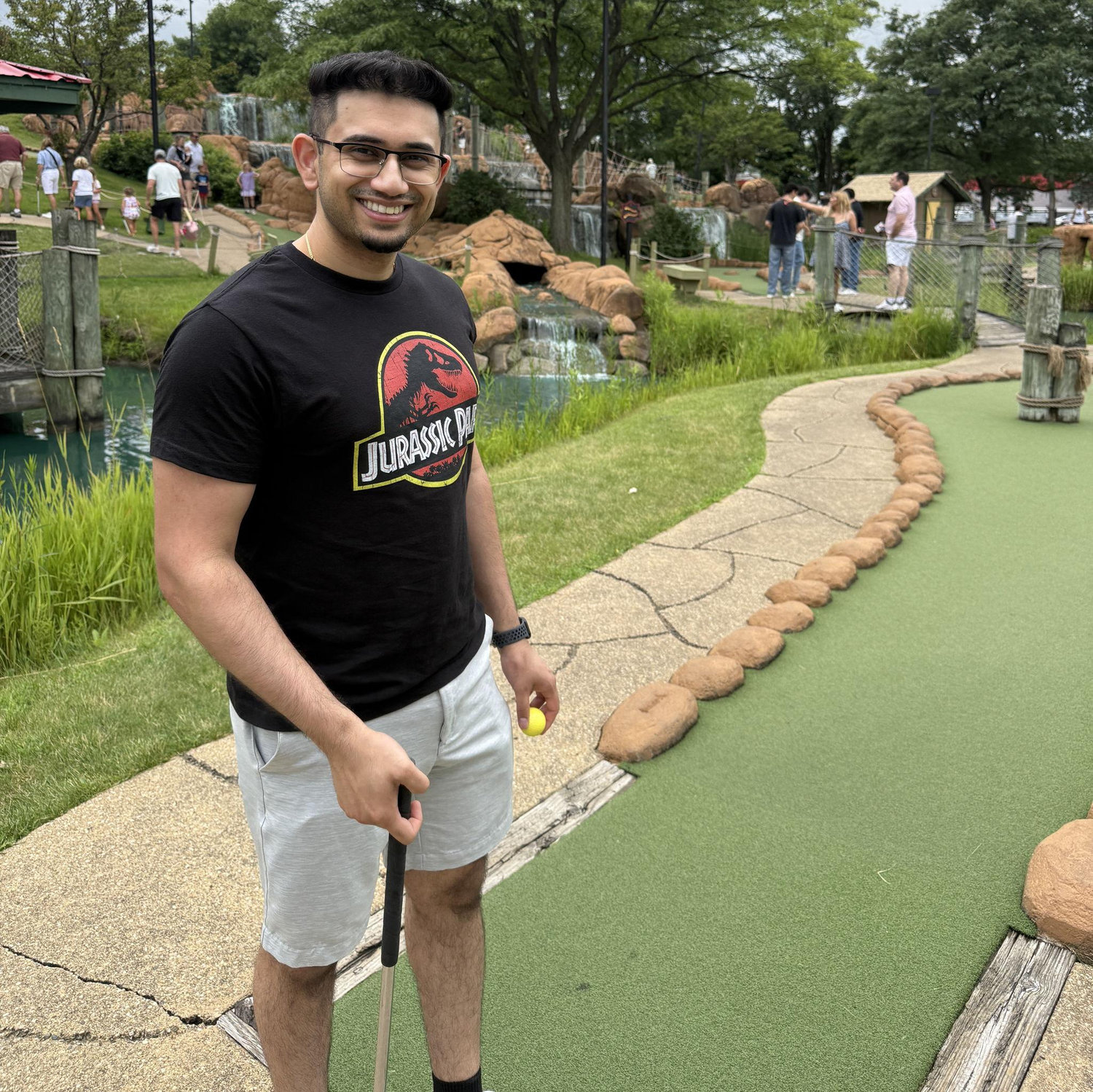 Celebrating Arjun's 29th birthday with mini golfing!