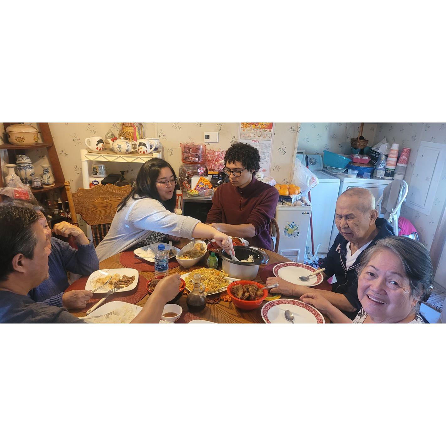 Sunday lunch with Edelyn's family <3