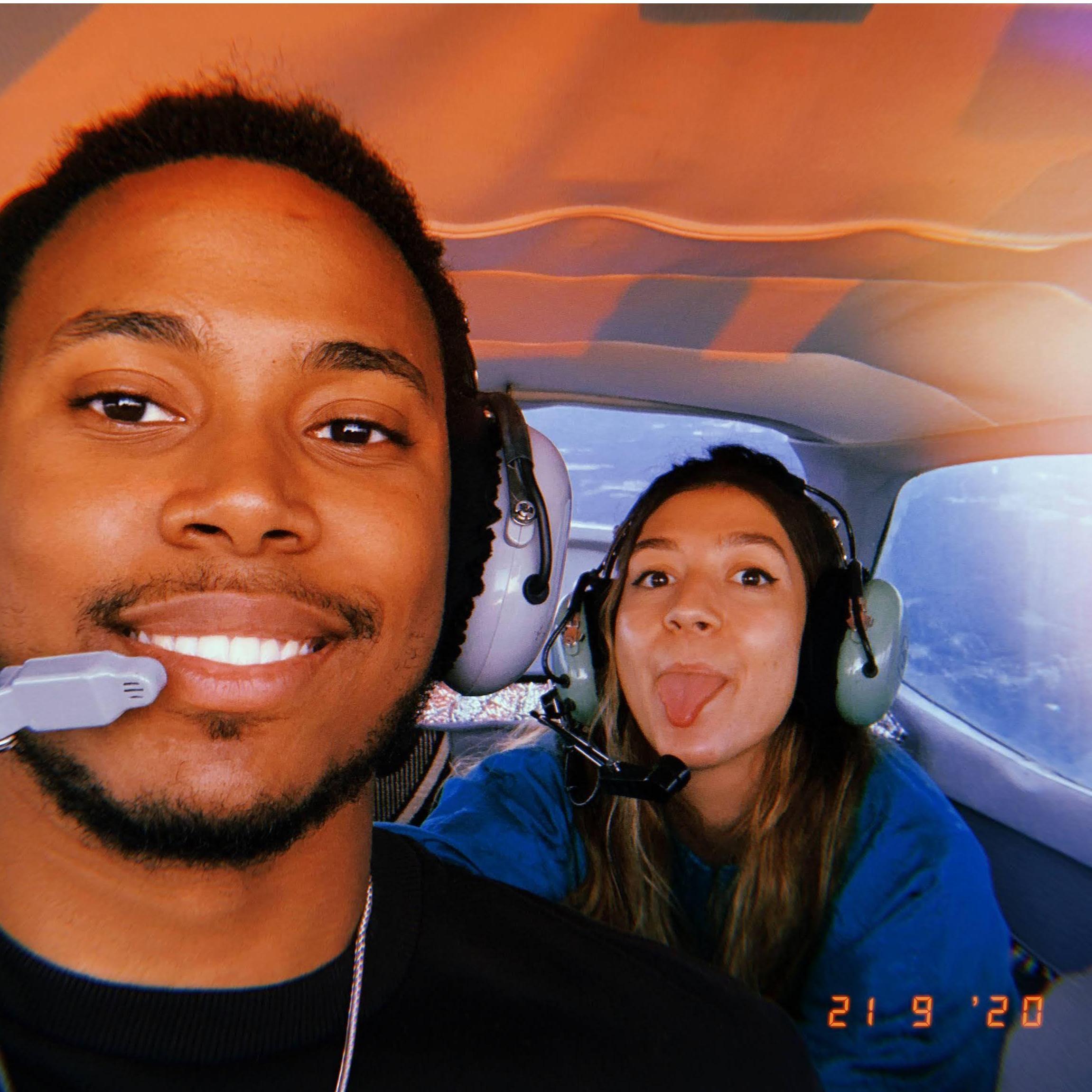 Flying over GA with Channings friend