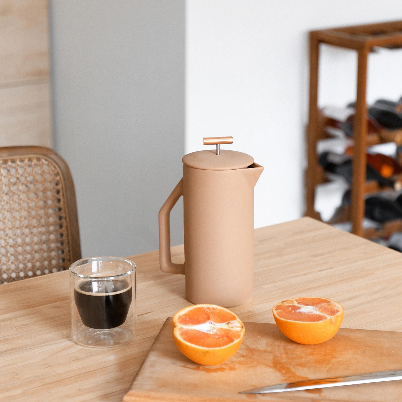 YIELD, Ceramic French Press Zola