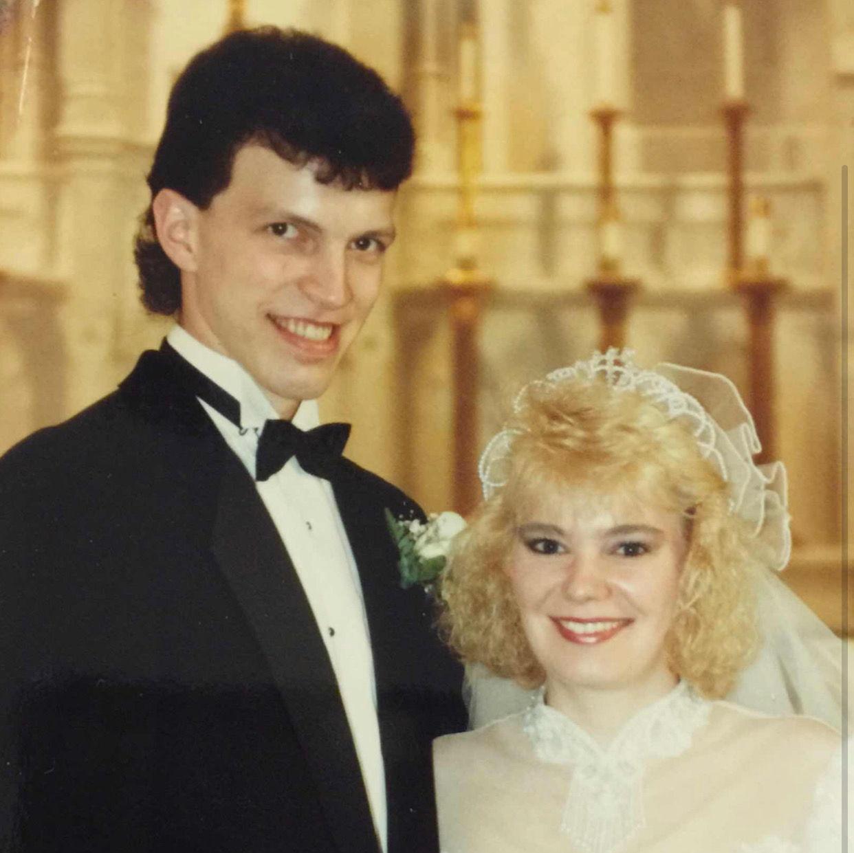 Jeremys parents wedding photo - married on 9/16/1989