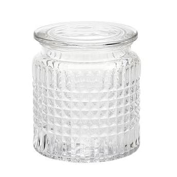 Pressed Glass Bathroom Accessories - Cannister