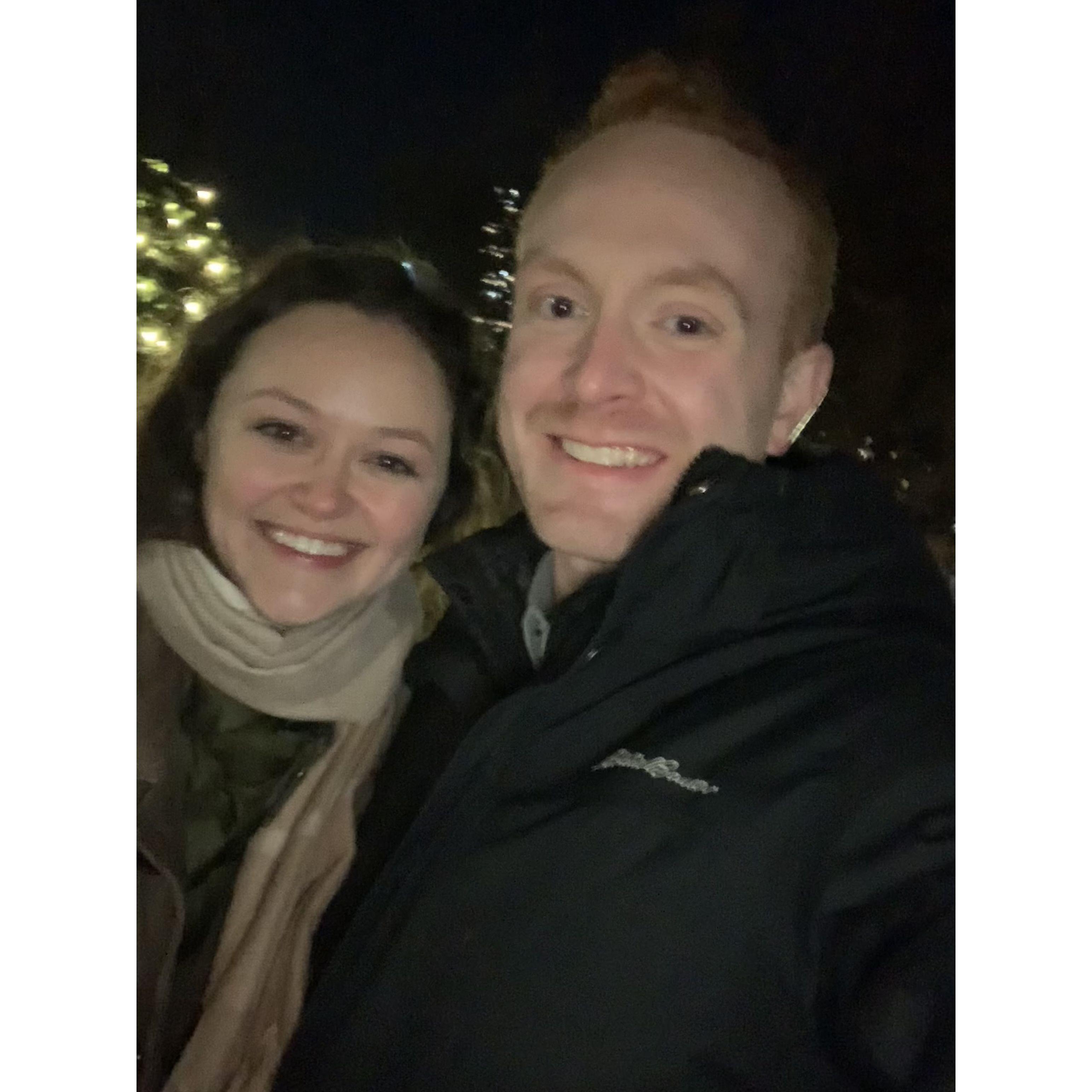 Our first picture together a couple days after we became official