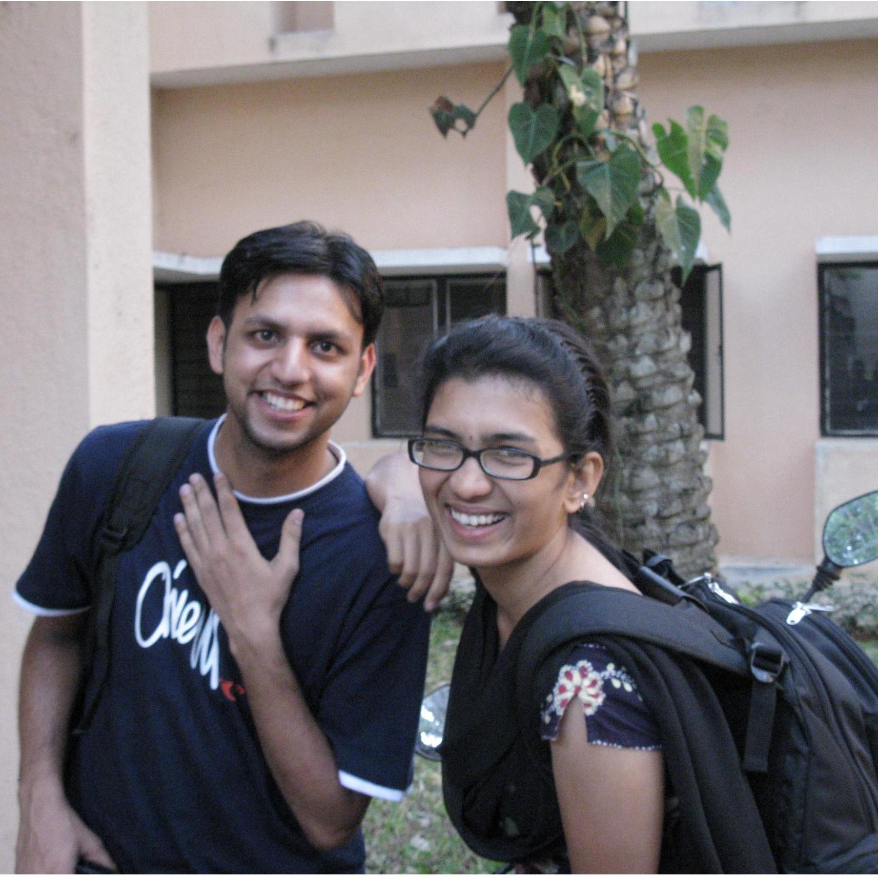 A friend clicked this photo after we pulled an all-nighter studying for the GRE.
