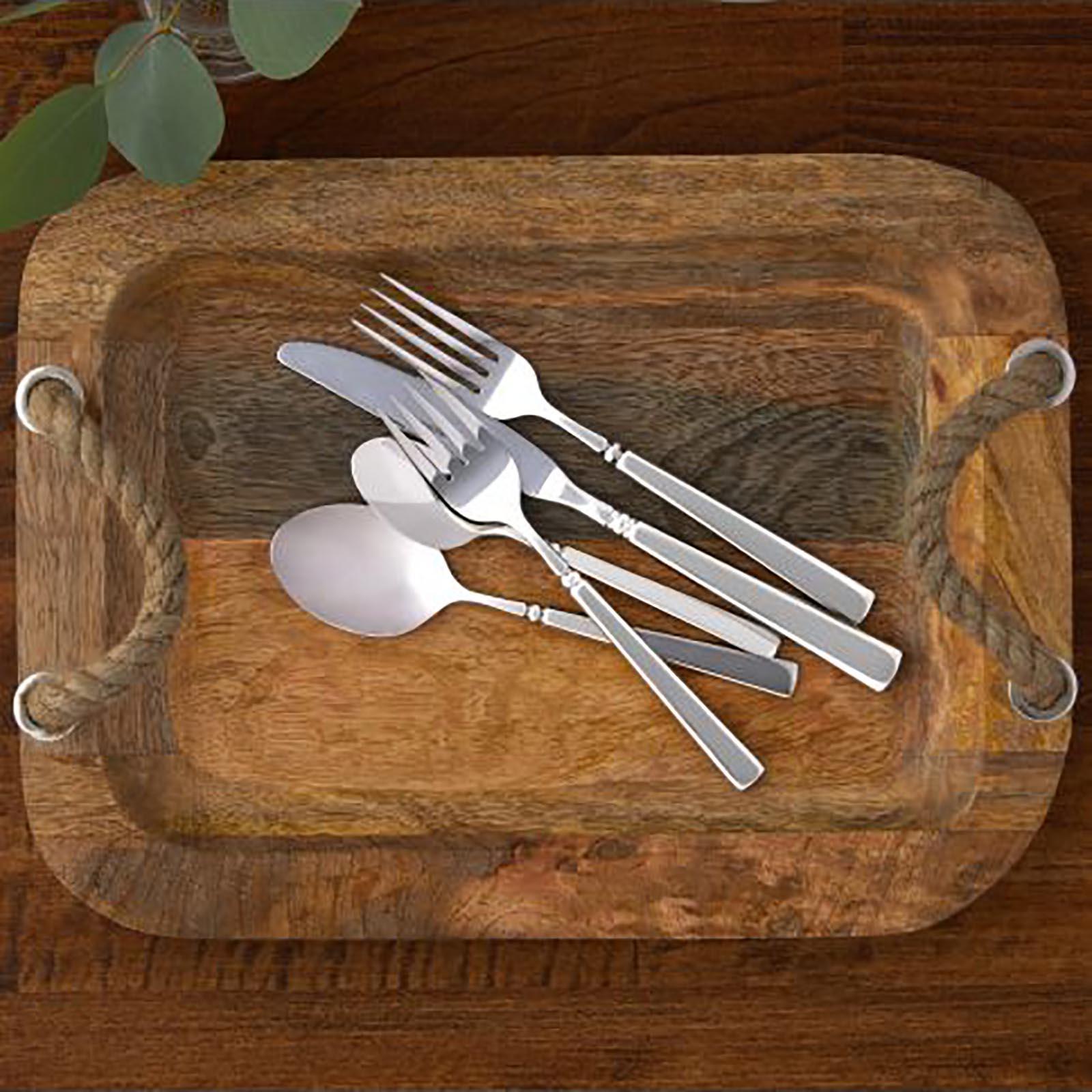 Oneida Easton ディナーフォーク&ナイフ　セット Oneida, Satin Easton 20-Piece Flatware Set, Service for 4 | Zola