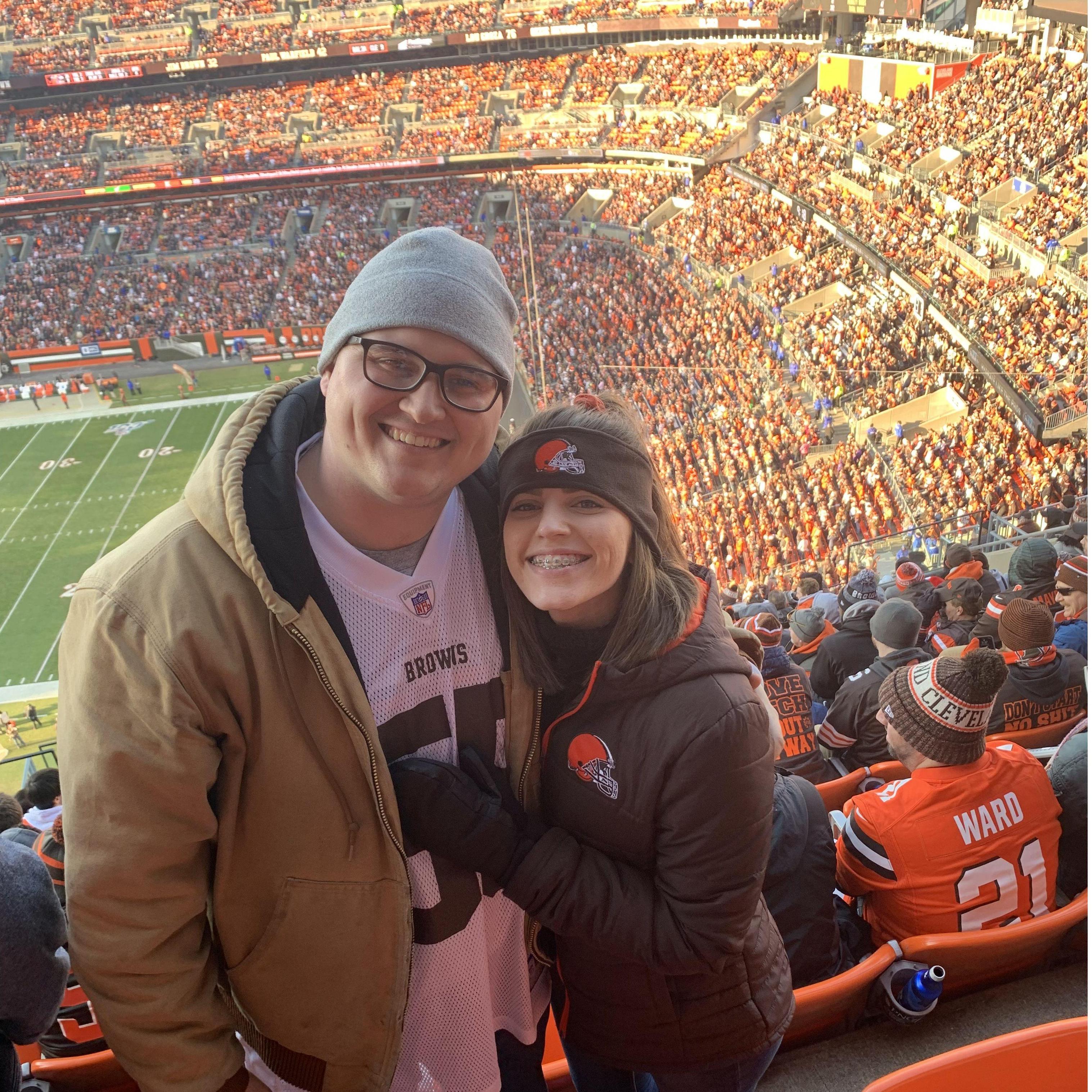 Our second Browns game in the books