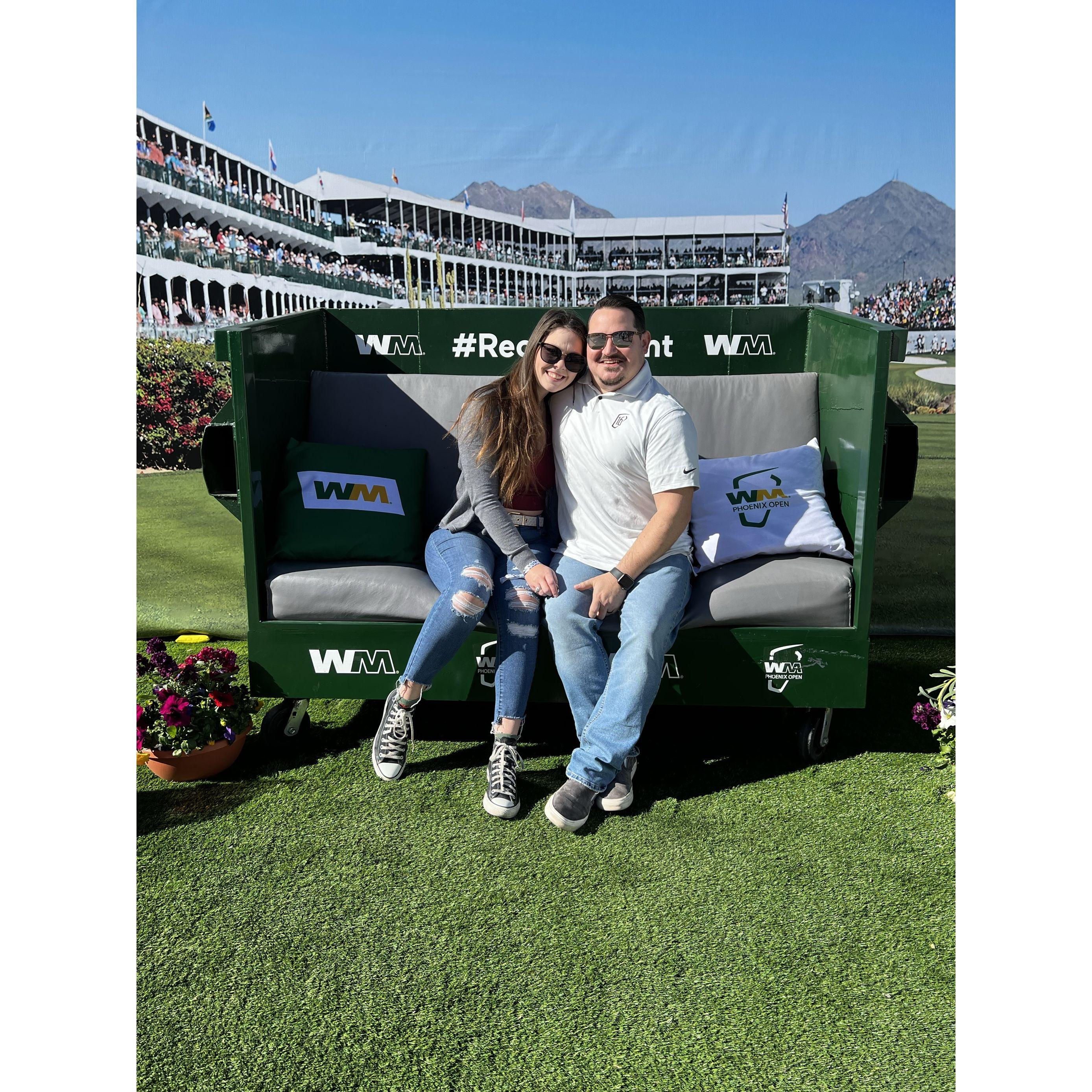 When you meet at WM, it only makes sense to turn up at the suite at the WM Phoenix Open each year. ⛳️🍻♻️