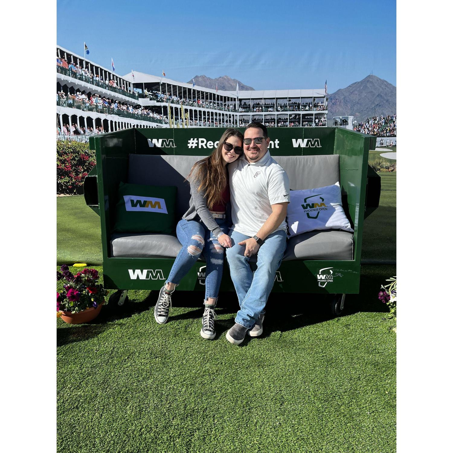 When you meet at WM, it only makes sense to turn up at the suite at the WM Phoenix Open each year. ⛳️🍻♻️
