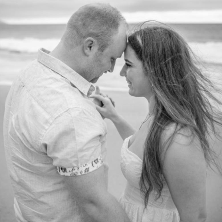 He had us laying on wet rocks covered in these decent size black crabs. Maybe we'll share those pictures on our wedding day if we can find the USB key they're on.