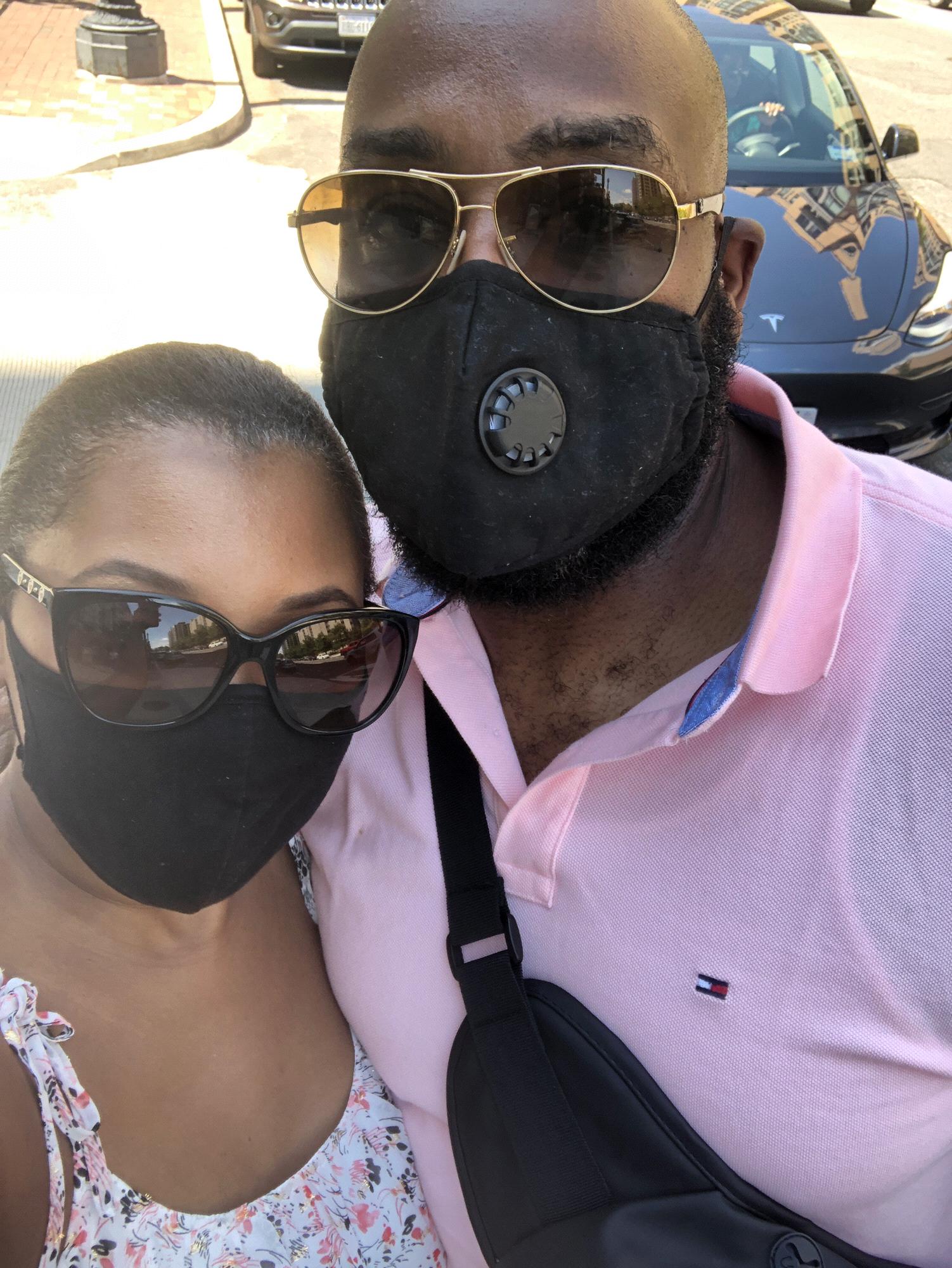 Mask on