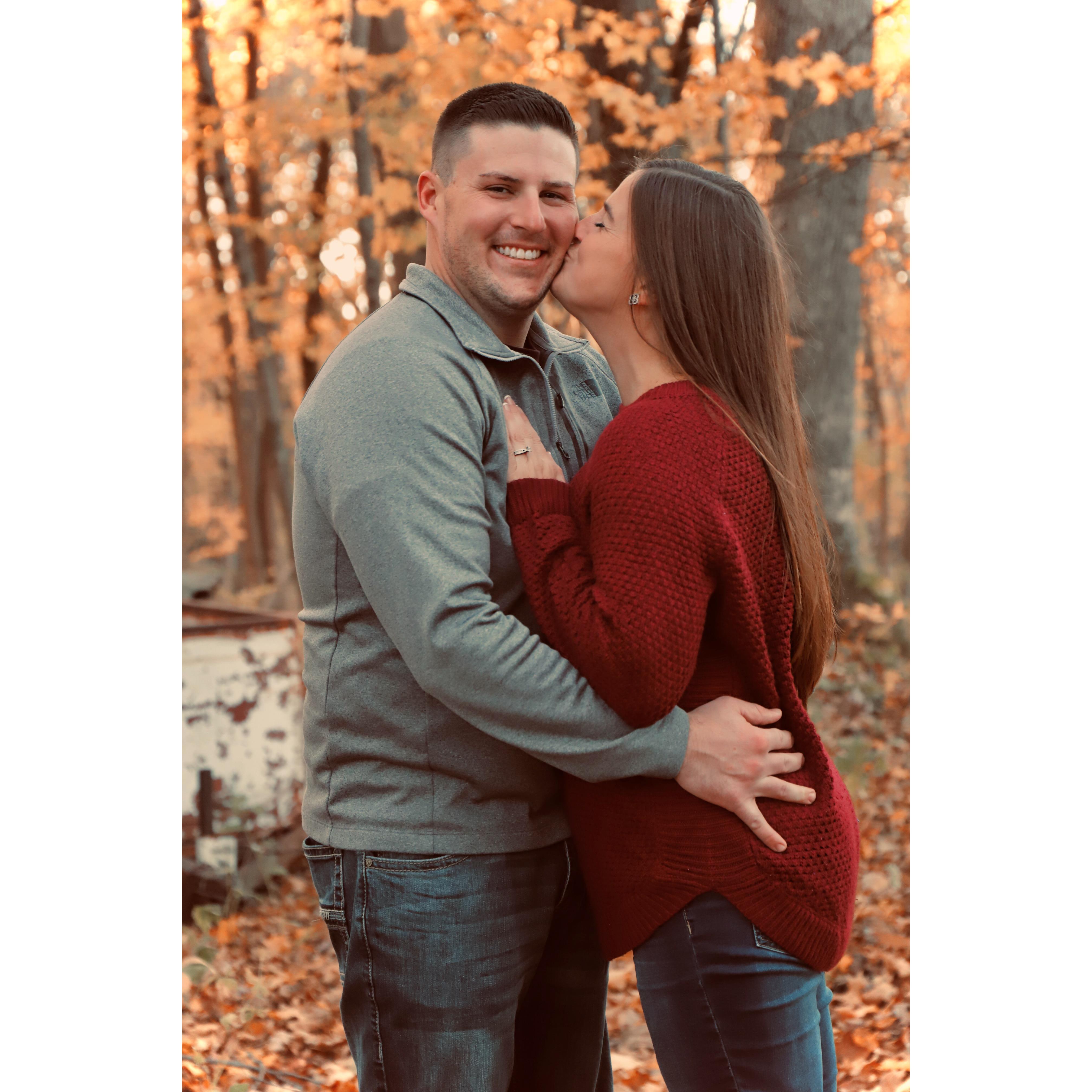Engagement picture taken by Taylor Dolan Photography