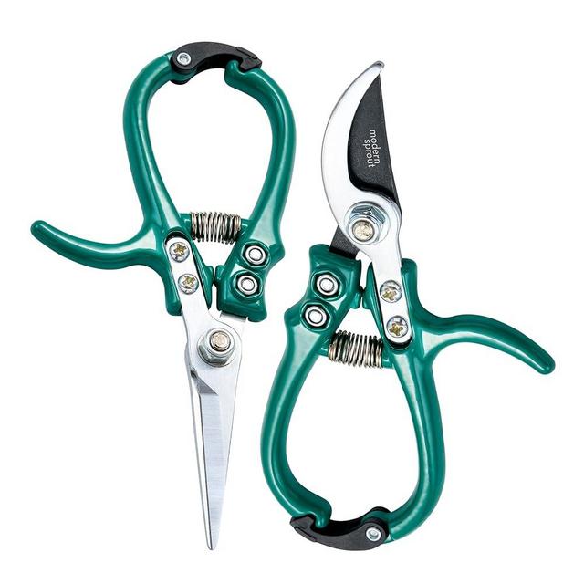 Modern Sprout Gardening Shears & Pruners 2-pack, Lightweight, Durable, One Size (Ocean)