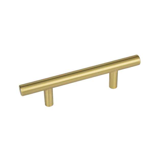 Better Homes & Gardens 3" (76mm) Center-to-Center Bar Pull, Brushed Brass, 2 Pack