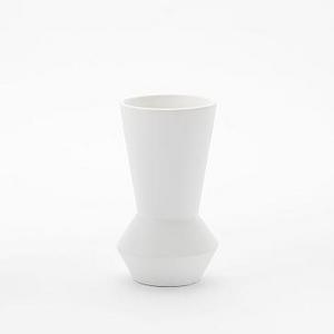 Totem Vase, 8", White