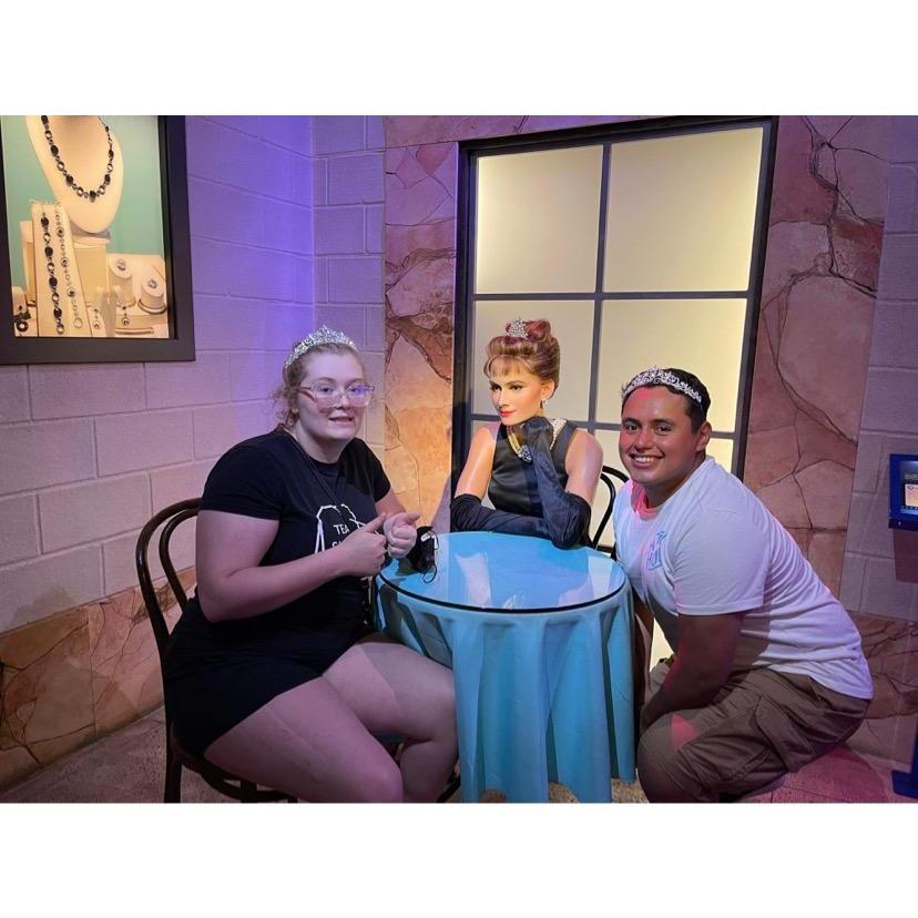 We visited his family for the first time together and went to the wax museum.