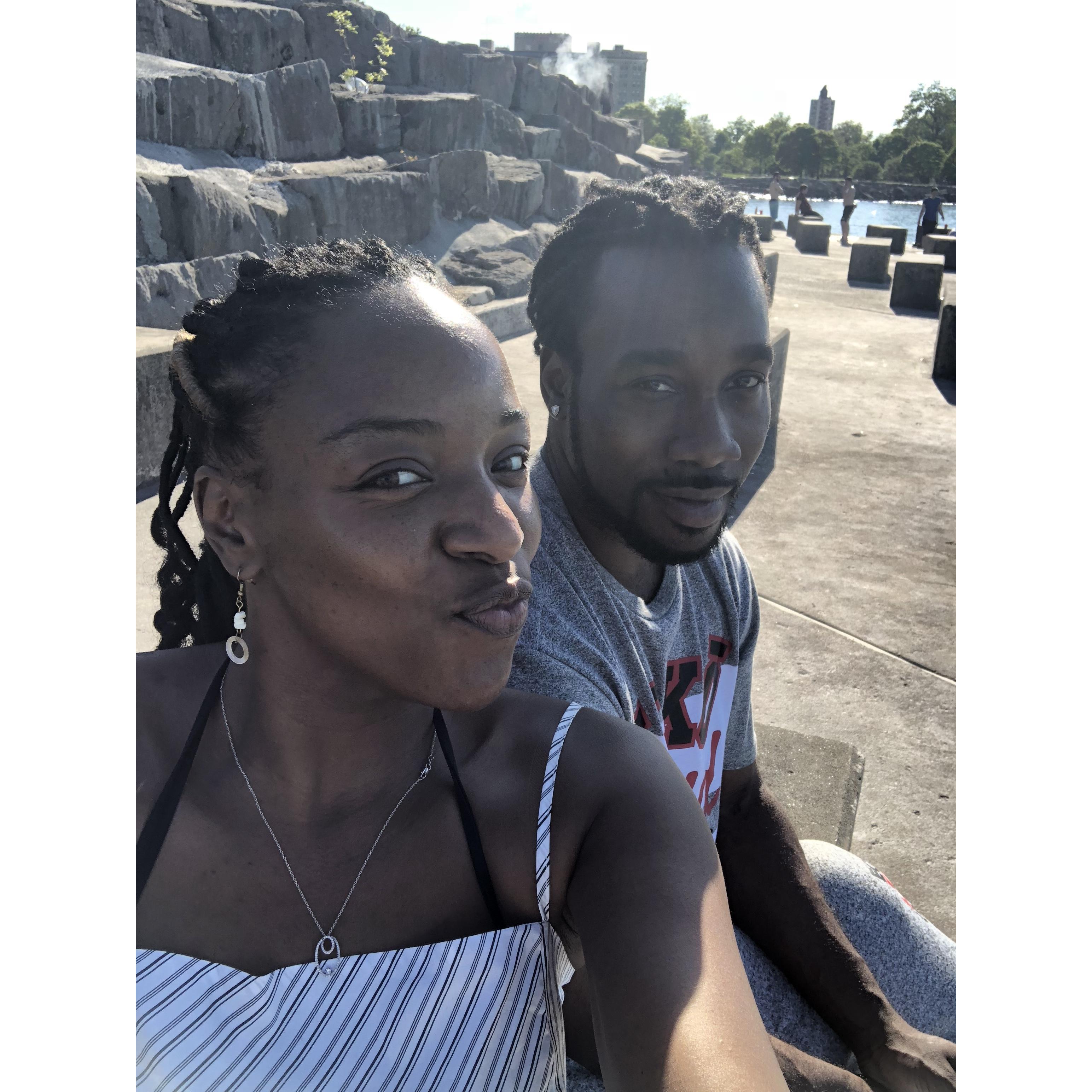 A little QT at our favorite spot... the Promontory Point.... can’t wait to say I do.... cause I do....lol