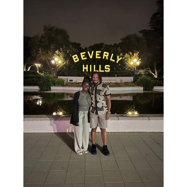 Having fun in California