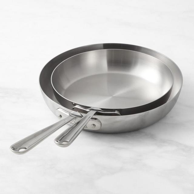 All-Clad D3 Tri-Ply Stainless-Steel French Skillet Set, 9" & 11"