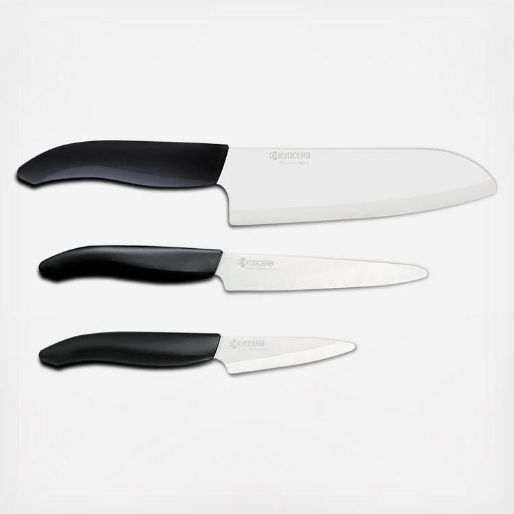 Revolution Ceramic 6 Chef's Santoku Knife - Black