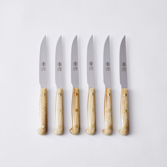 Berti Italian Cornotech-Handled Steak Knives (set of 6)