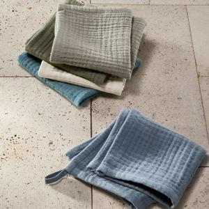 5pk Organic Gauze Washcloth Set | Cool | Casaluna