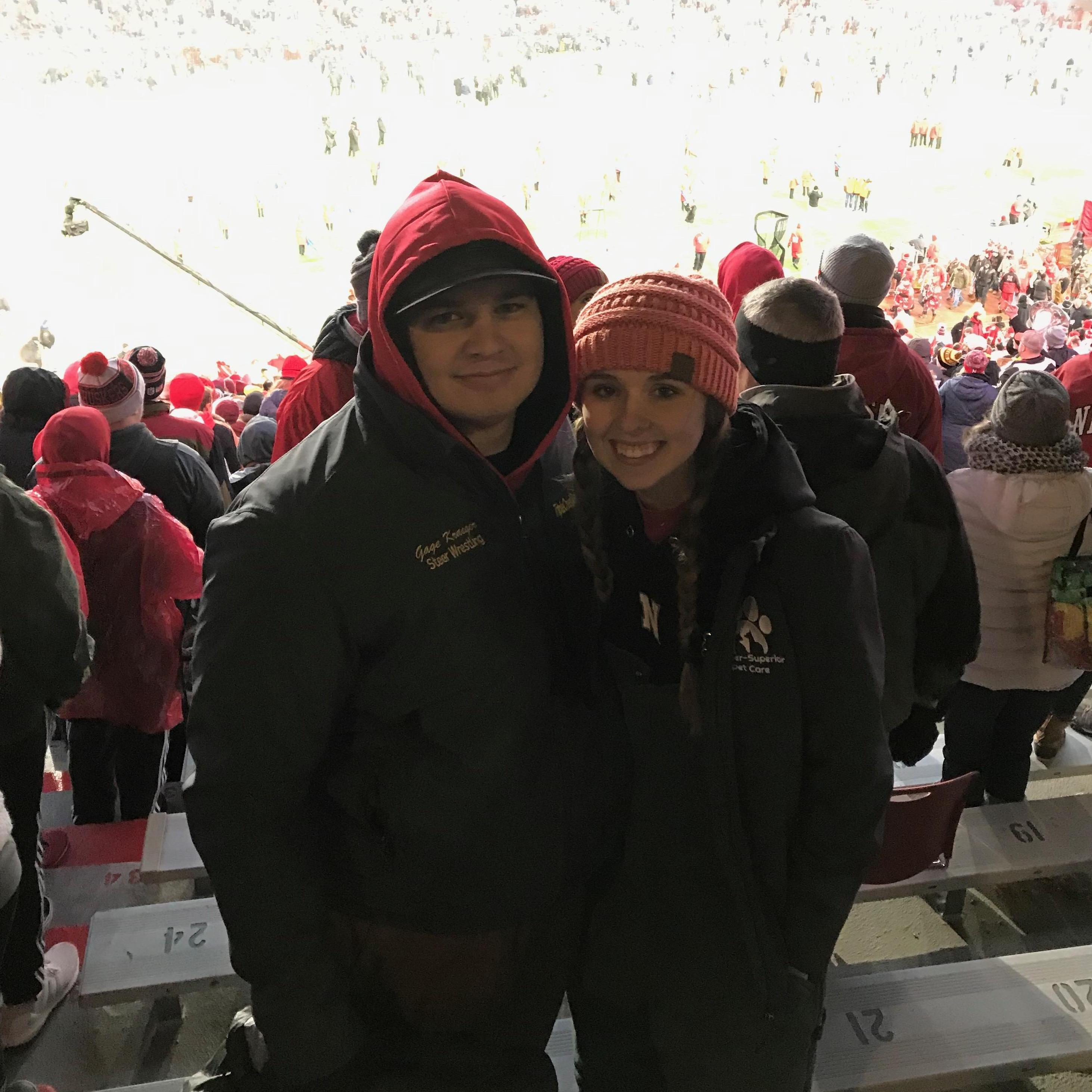 Very chilly Husker game!