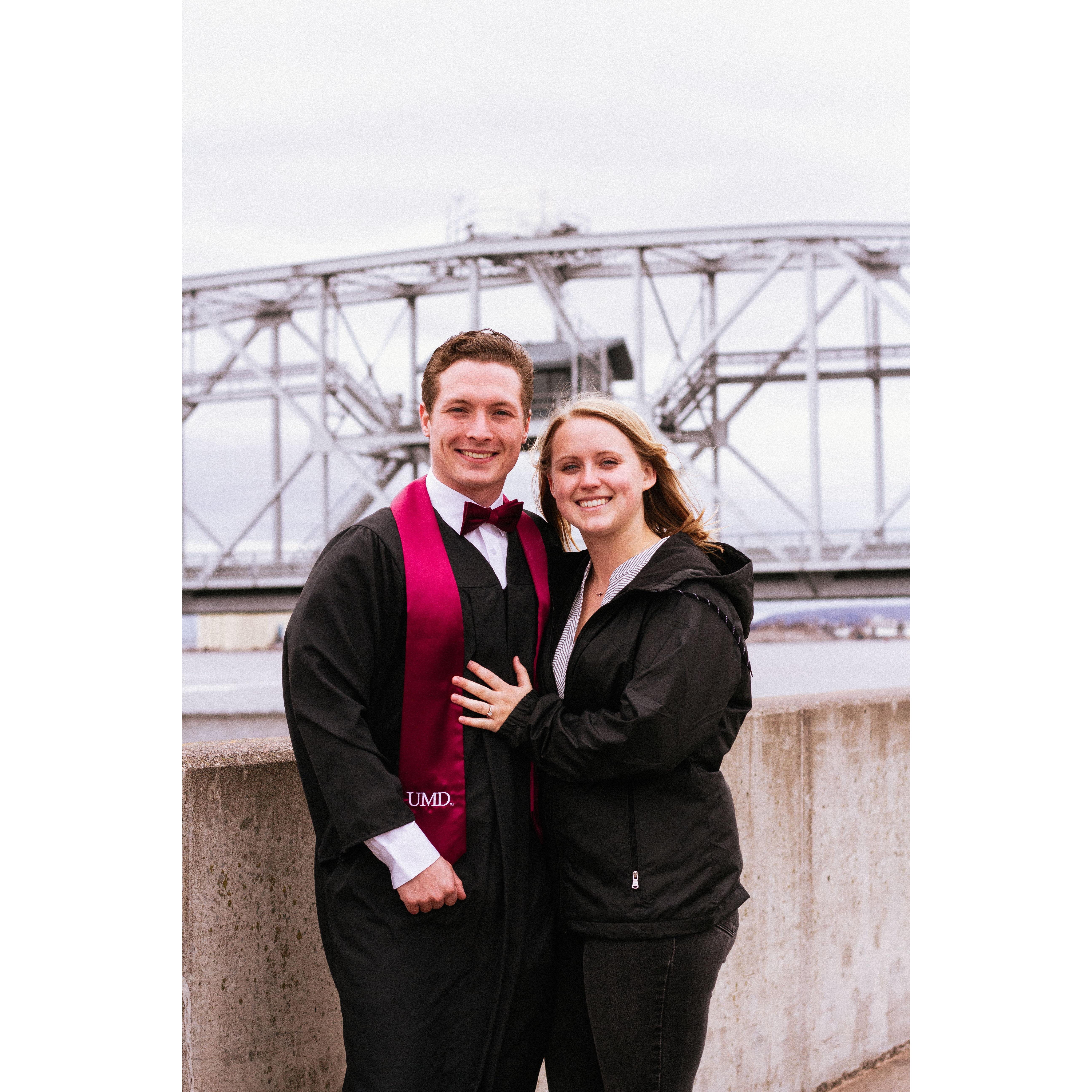 Caleb graduated college in 2023