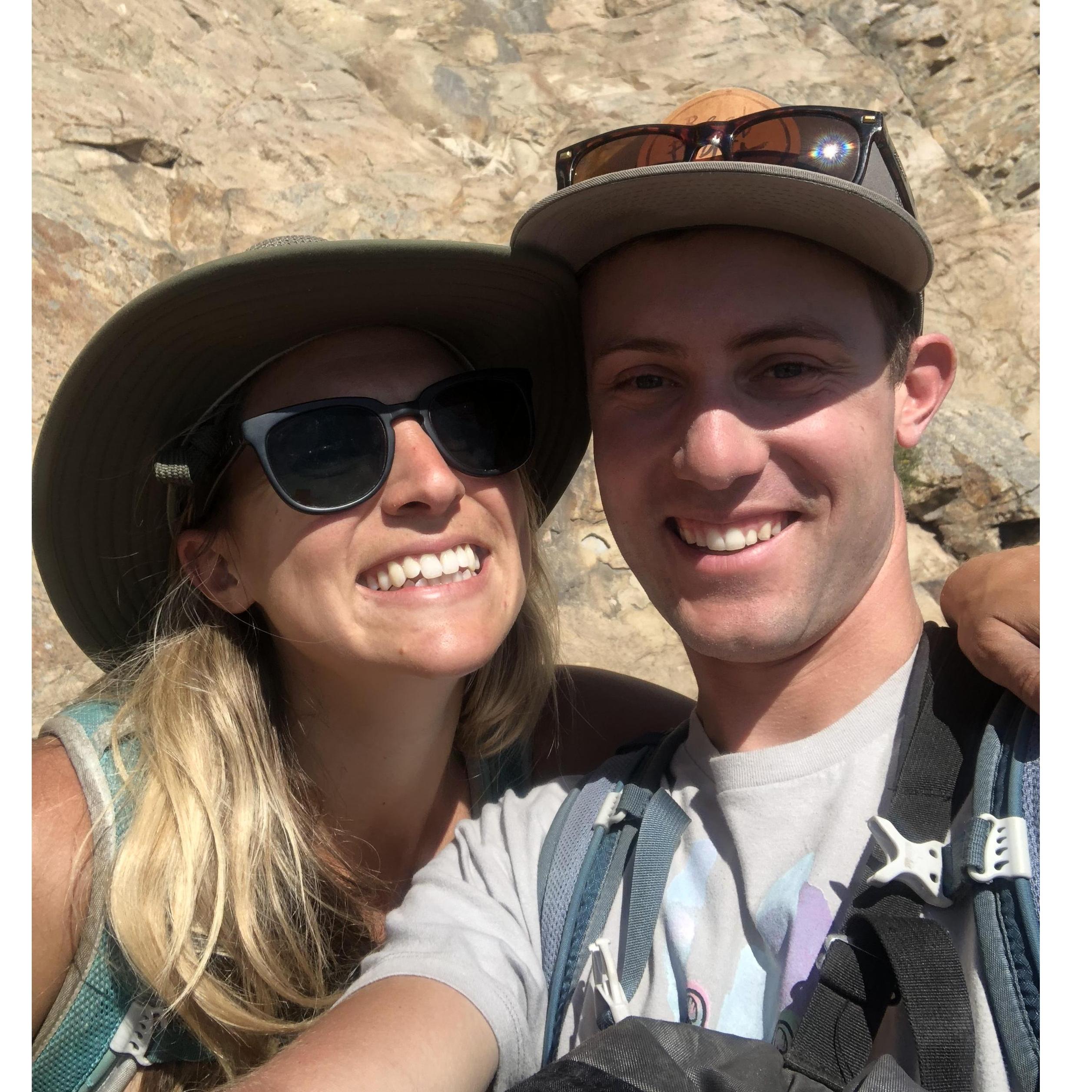 This was our 3rd date; first time climbing together. I remember he accidentally said "I love you" when I pointed to a flower and told him it's Latin name, Lamarckia aurea. It was akward for a second.