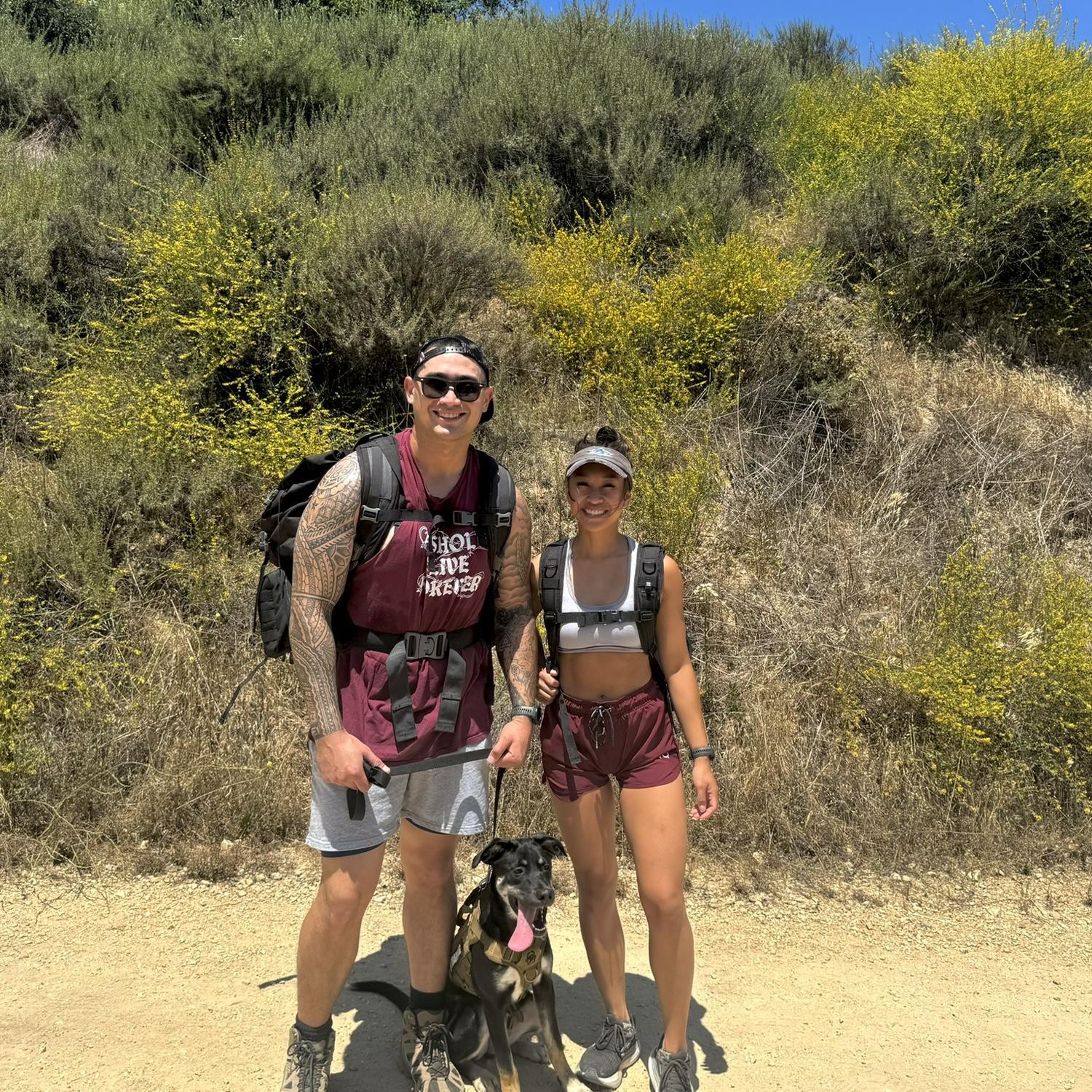 Kona’s first hike with us