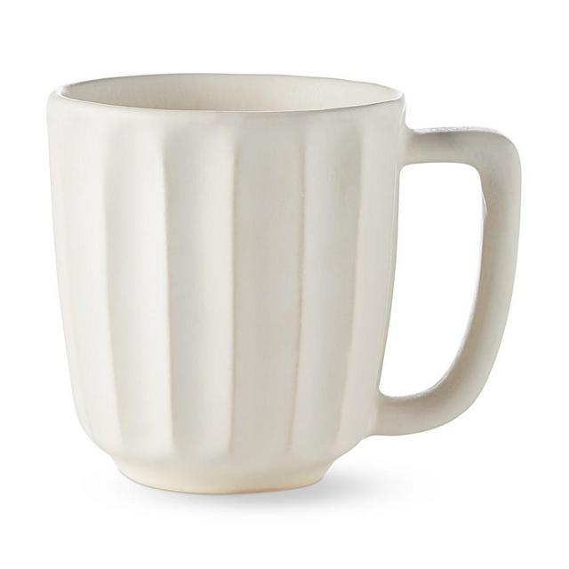 Ridge Mugs, Set of 4, White