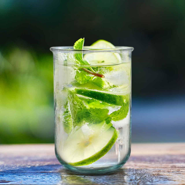 Elegant Recycled Glass Drinkware Collection – Eco-Friendly Set of 6 Perfect for Cocktails, Refreshments, Entertaining, and Everyday Use