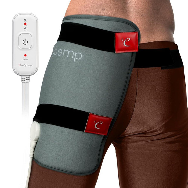 Comfytemp Hip Heating Pad for Hip Sciatica Pain Relief Brace, Birthday Christmas Gift for Mom Women Wife Men Dad, FSA Eligible Lower Back Thigh Buttock Electric HSA Heat Pad Hot Physical Therapy(L/XL)