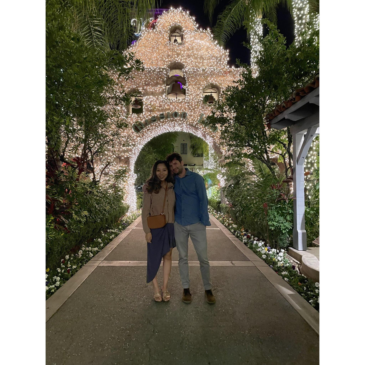 Our first romantic getaway at the Mission Inn in Riverside in January 2022.