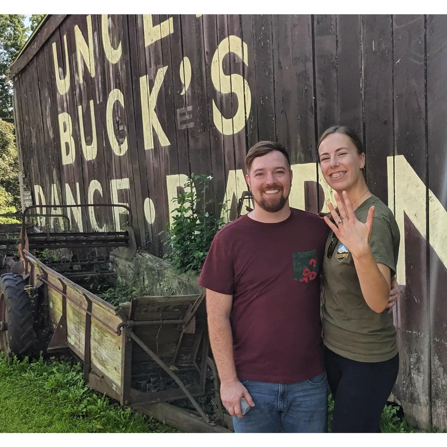 Right after Eric proposed! September 2021