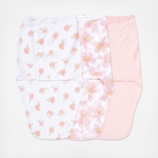 Essentials Assorted Interlock Zipless Easy Swaddle Wrap, Set of 3