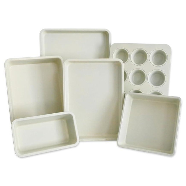 Kitchen Gear by USA Pan 6 Piece Nonstick Ceramic Bakeware Baking Pans Set