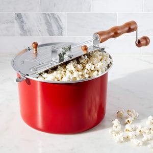 Stovetop Red Popcorn Popper + Reviews | Crate & Barrel