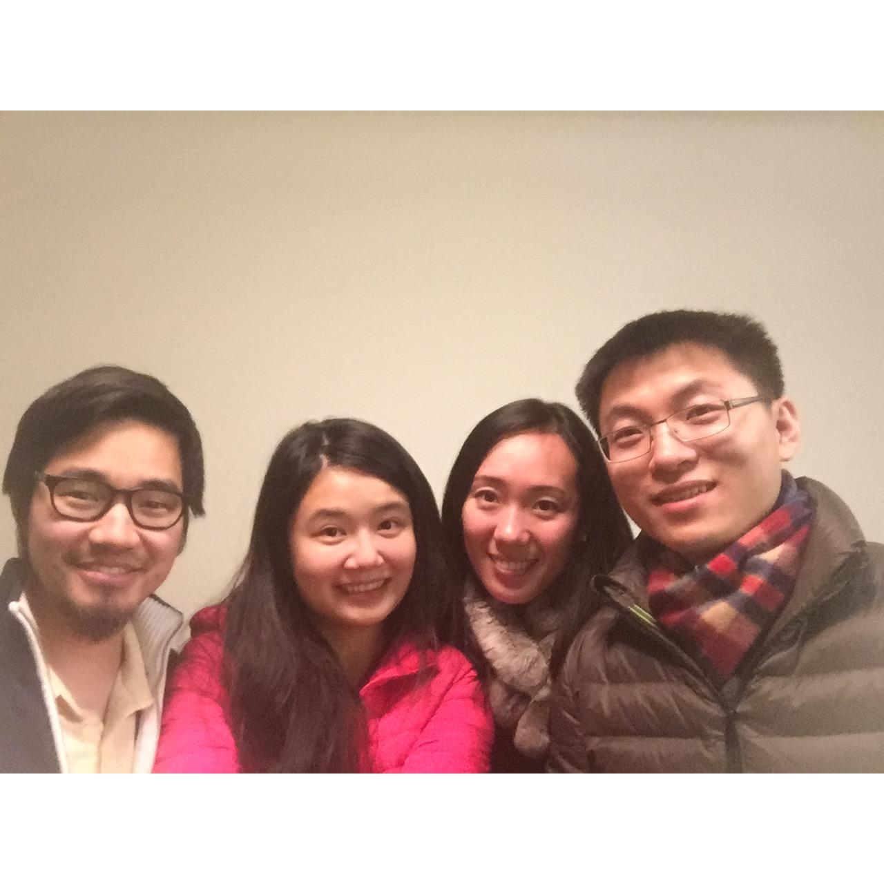 Met with Tiara and John, Li's Christian friend from Boston.