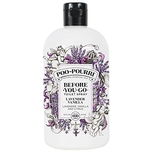 Poo-Pourri Before-You-go Toilet Spray, 16 Fl Oz, Lavender Vanilla, 16 Fl Oz