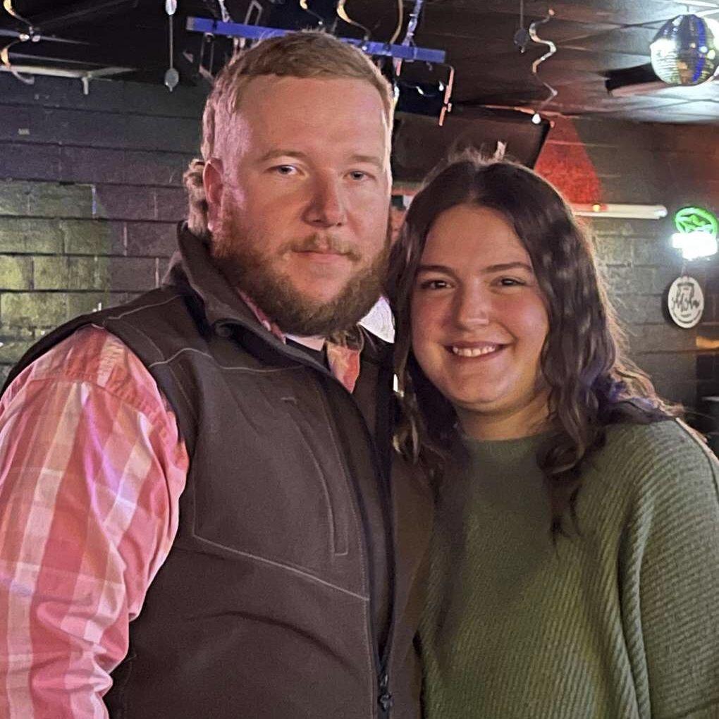 Our first photo together, a few days after we met!